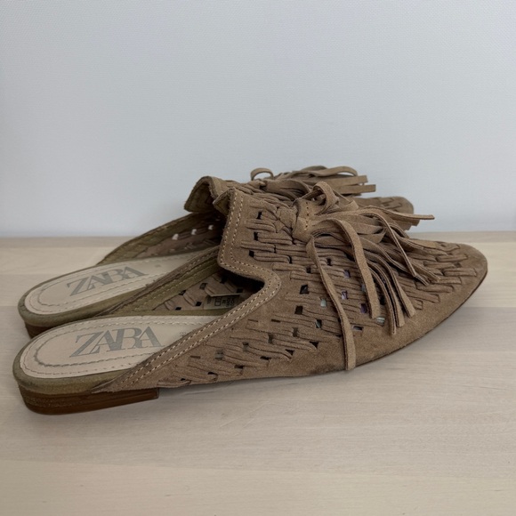Zara suede mules size 38 - Picture 1 of 8